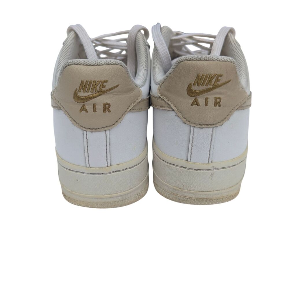 Nike Air Force 1 Low White Tan Swoosh Women’s 8.5 / Men’s 7 CZ0270-105 - Picture 3 of 10